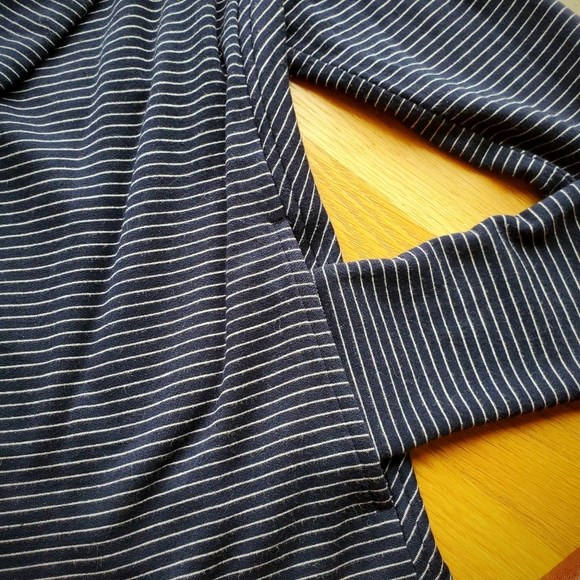 Lou&Grey Sz XS Navy & White Striped Open Jacket - Picture 4 of 6